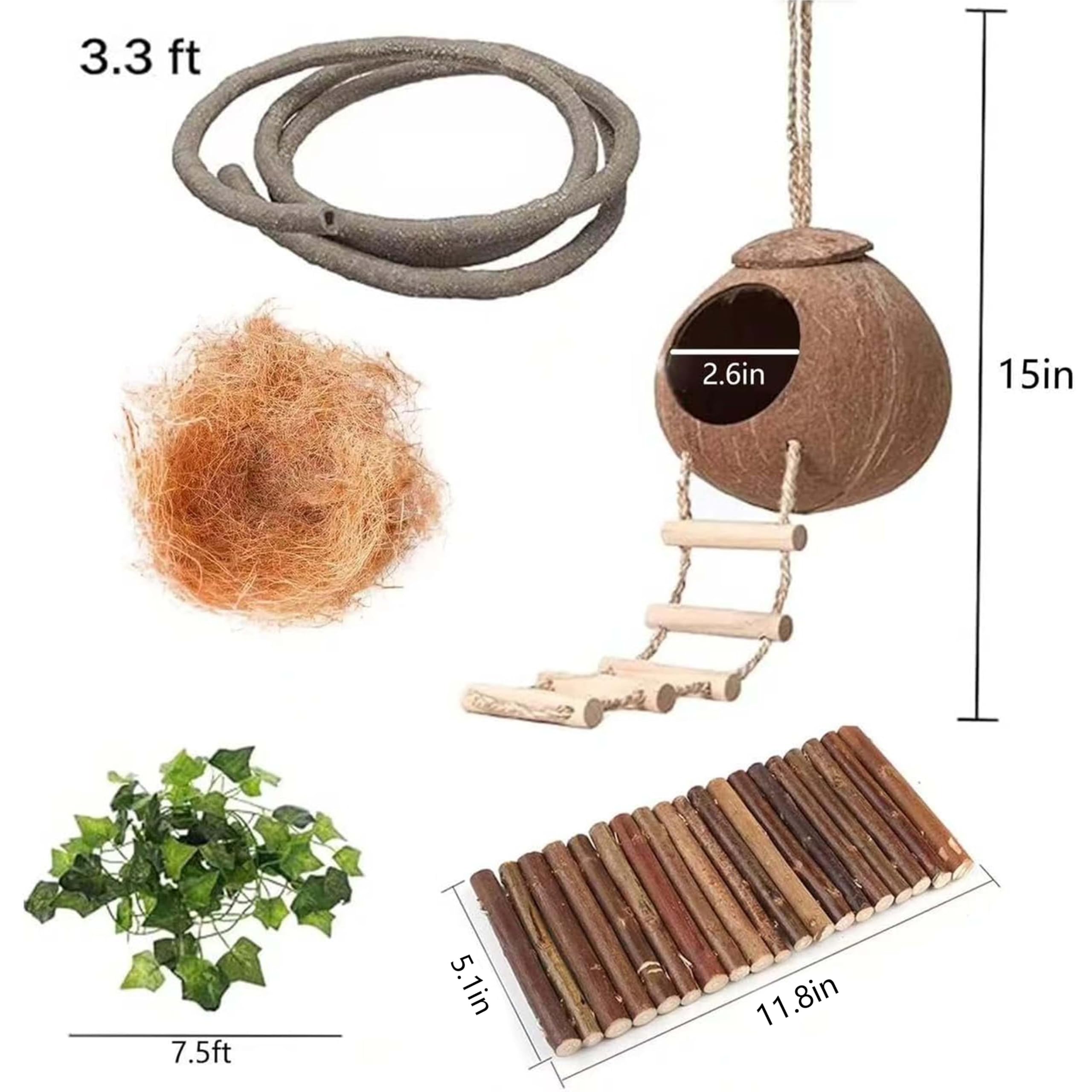 COSOC reptile vines in gecko tank offer flexible lifelike paths