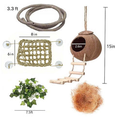 COSOC Leopard Gecko Hanging Plant enhances natural decor and enrichment