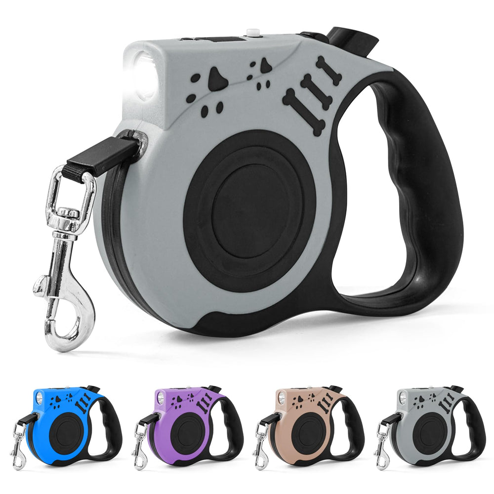 COSOWO retractable dog leash 16ft hero image demonstrates ergonomic grip for comfortable long walks.
