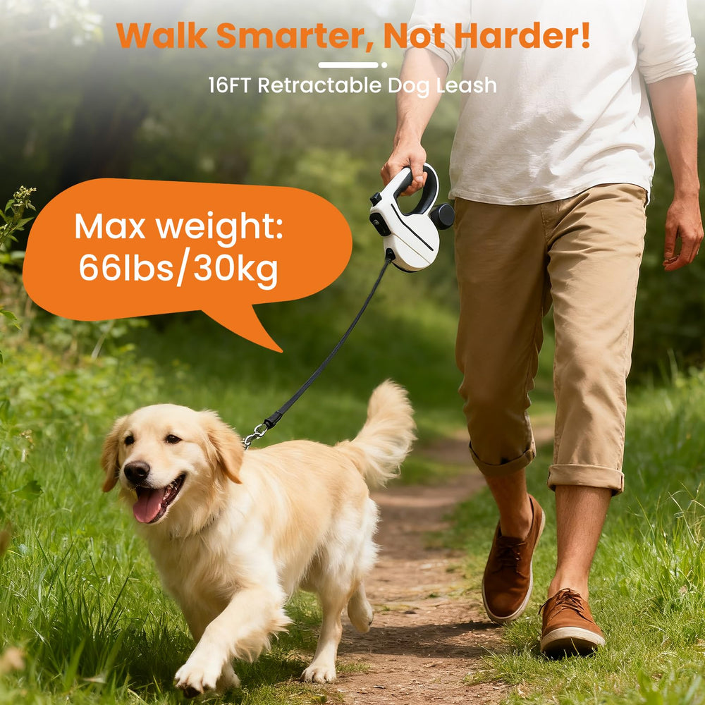 COSOWO leash with stainless-steel coil maintains consistent retraction