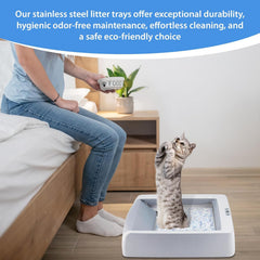COSPARX tray being wiped illustrates quick cleaning and recovery after use.