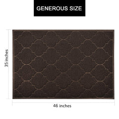 Cosyearn LittleTiger durable backing keeps mat in place on busy floors.