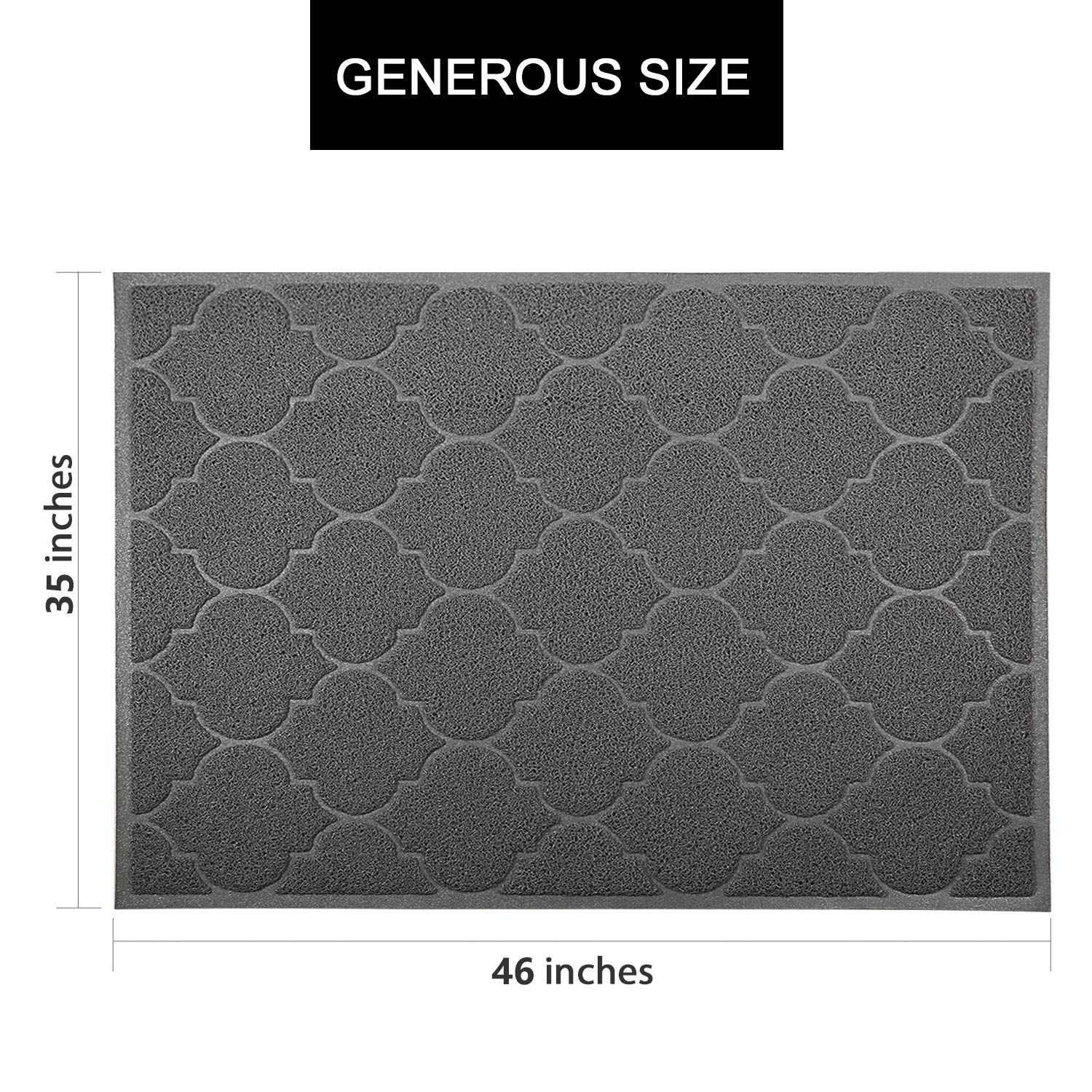 Cosyearn LittleTiger mat non-slip backing keeps it in place during use.