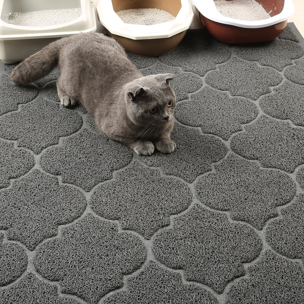 Cosyearn LittleTiger mat has a soft mesh texture gentle on paws.