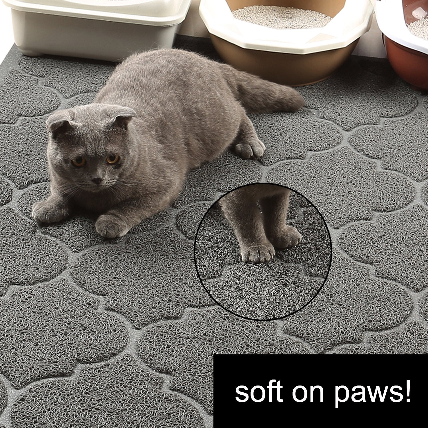 Cosyearn LittleTiger phthalate-free mat safeguards paws during daily use.