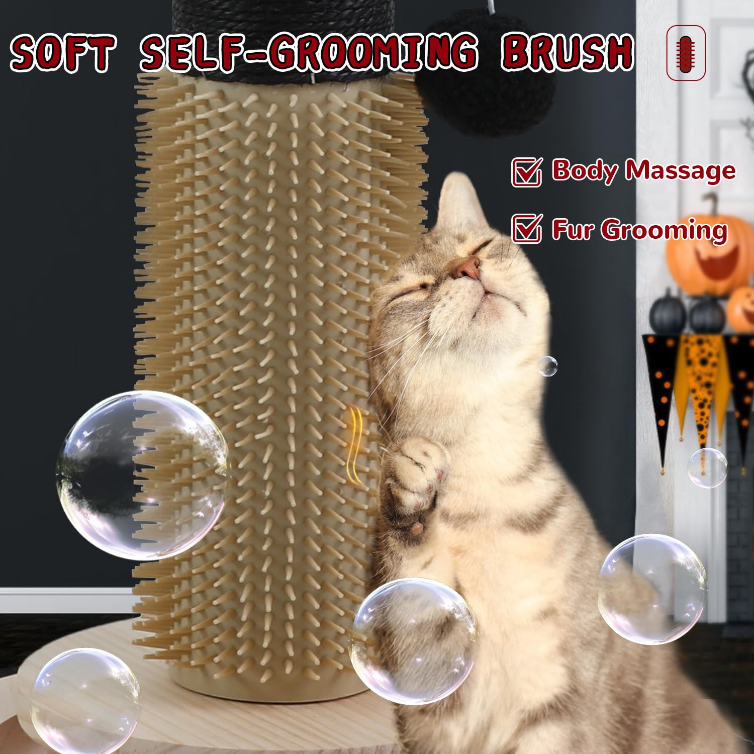 COUNER heavy-base-3-layer-scratcher-post stays sturdy during energetic play.