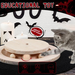 COUNER interactive-ball-toys on-scratcher invites play and enrichment during scratching.