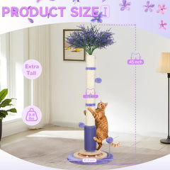 COUNER cat scratching post base 3-layer stability helps prevent tipping during lively play.