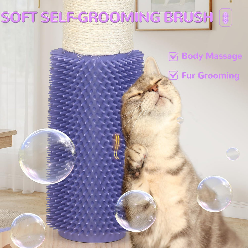 COUNER cat scratching post interactive balls provide engaging play and keep cats distracted from furniture.