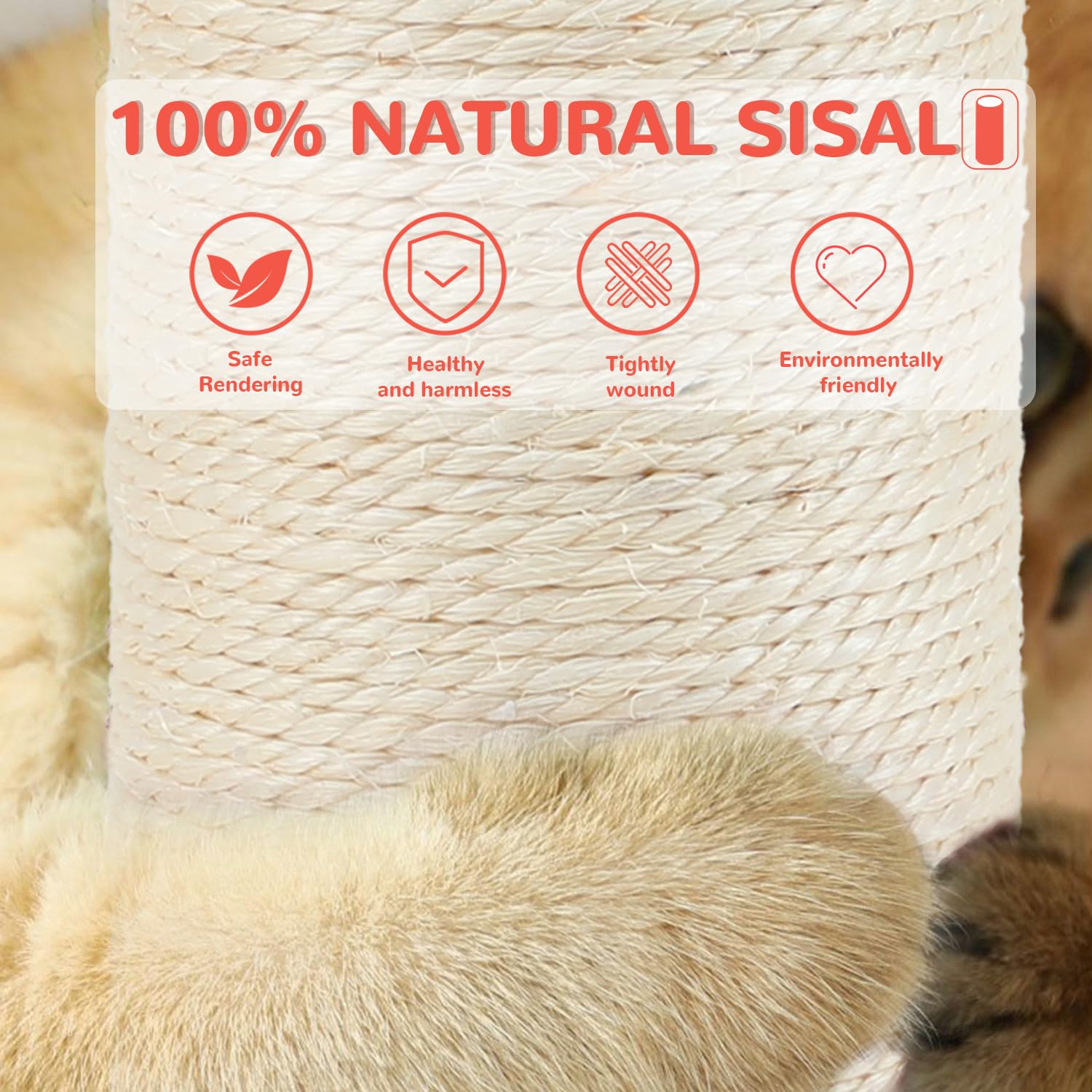 COUNER self-groomer brush feature promotes grooming while cats explore