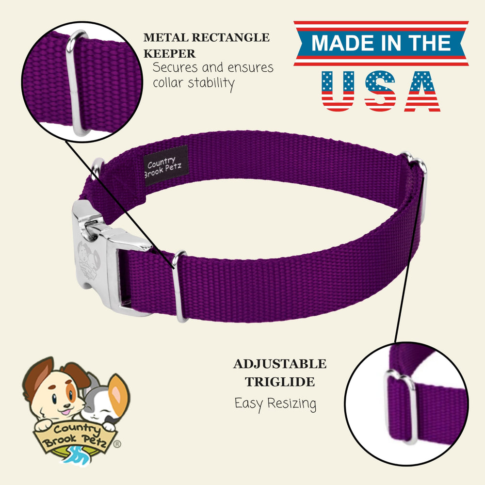Country Brook Petz collar adjustable 13–16 inches for a snug fit