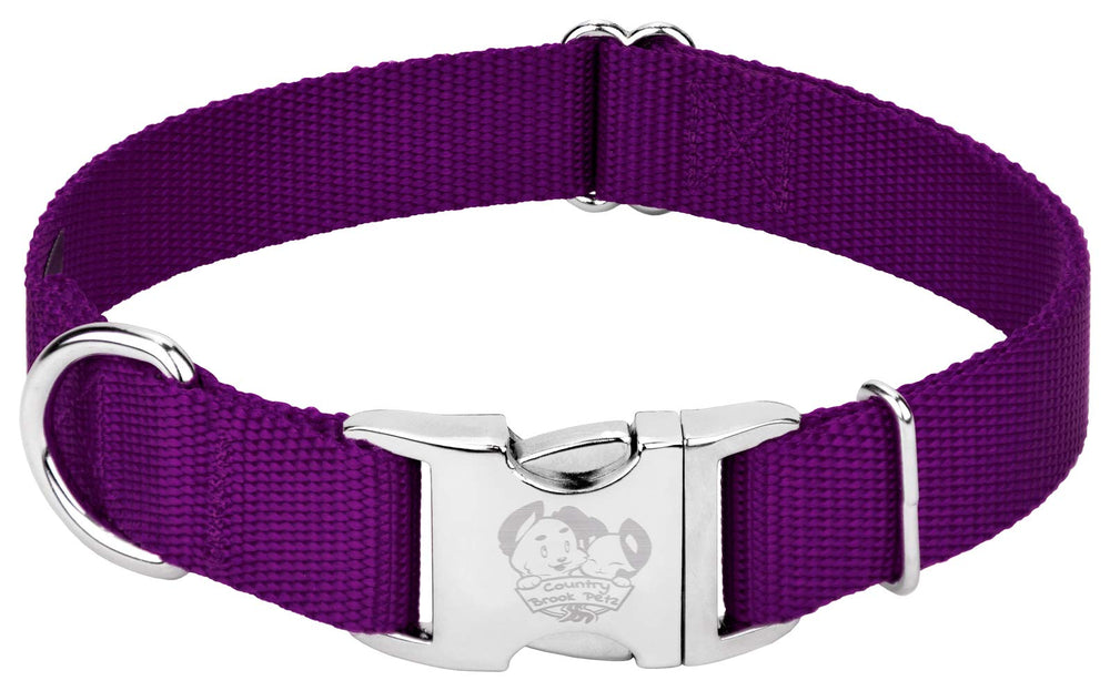 Country Brook Petz collar pairs with matching leash and harness sold separately