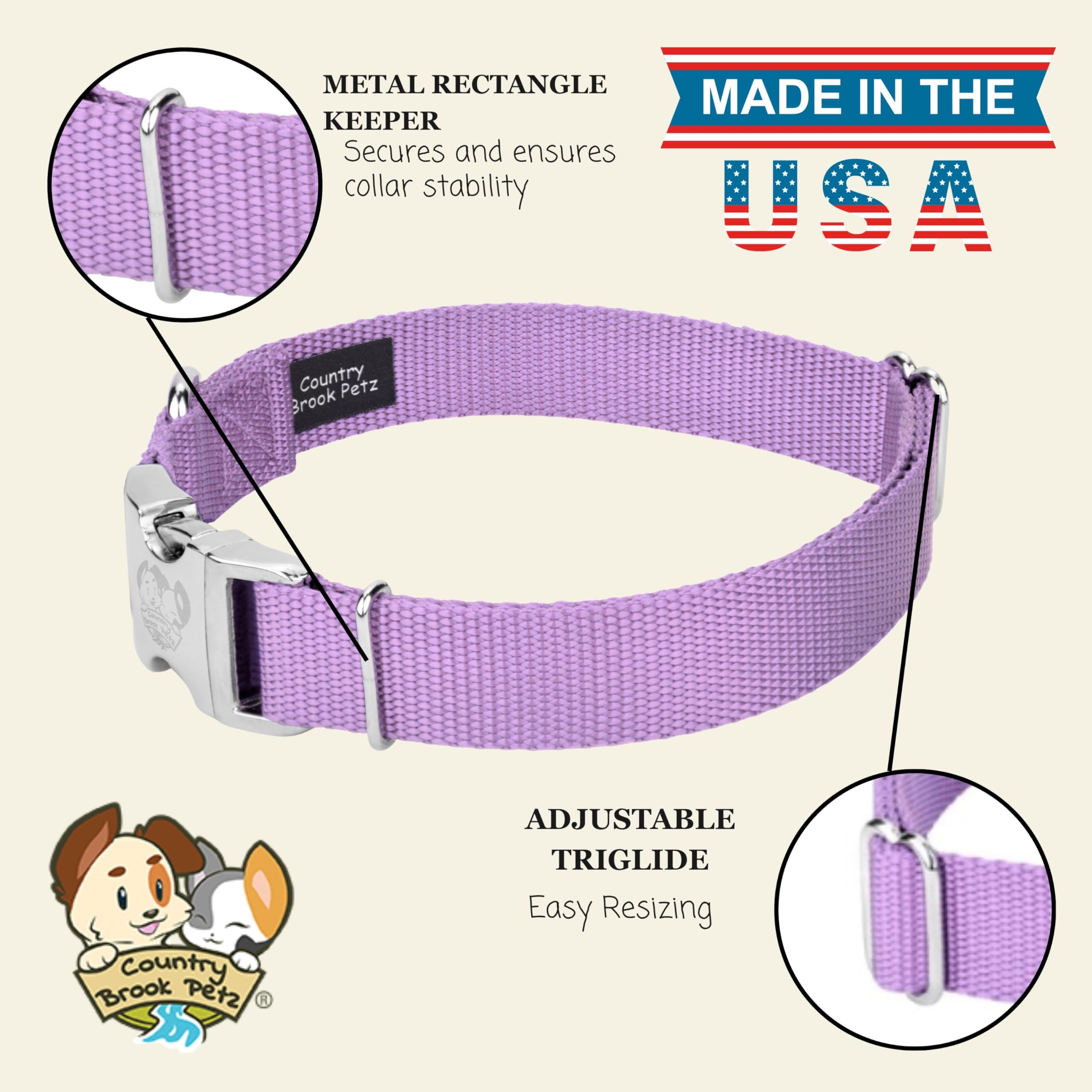 Country Brook Petz color options sample highlighting visibility and style.