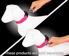 Country Brook Petz nylon leash features a comfortable grip for better control on walks.
