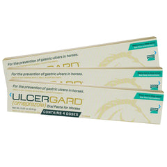 Country Pride Ulcergard Paste tub (3-pack) supports stomach ulcer management in horses with cinnamon flavor