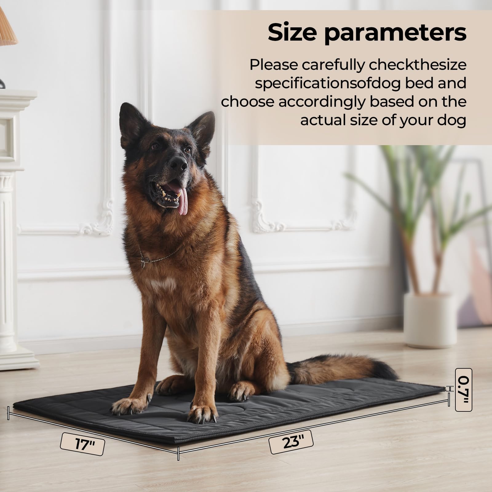 Couzssyhi dog bed with plush interior offers comfy naps and lounging.