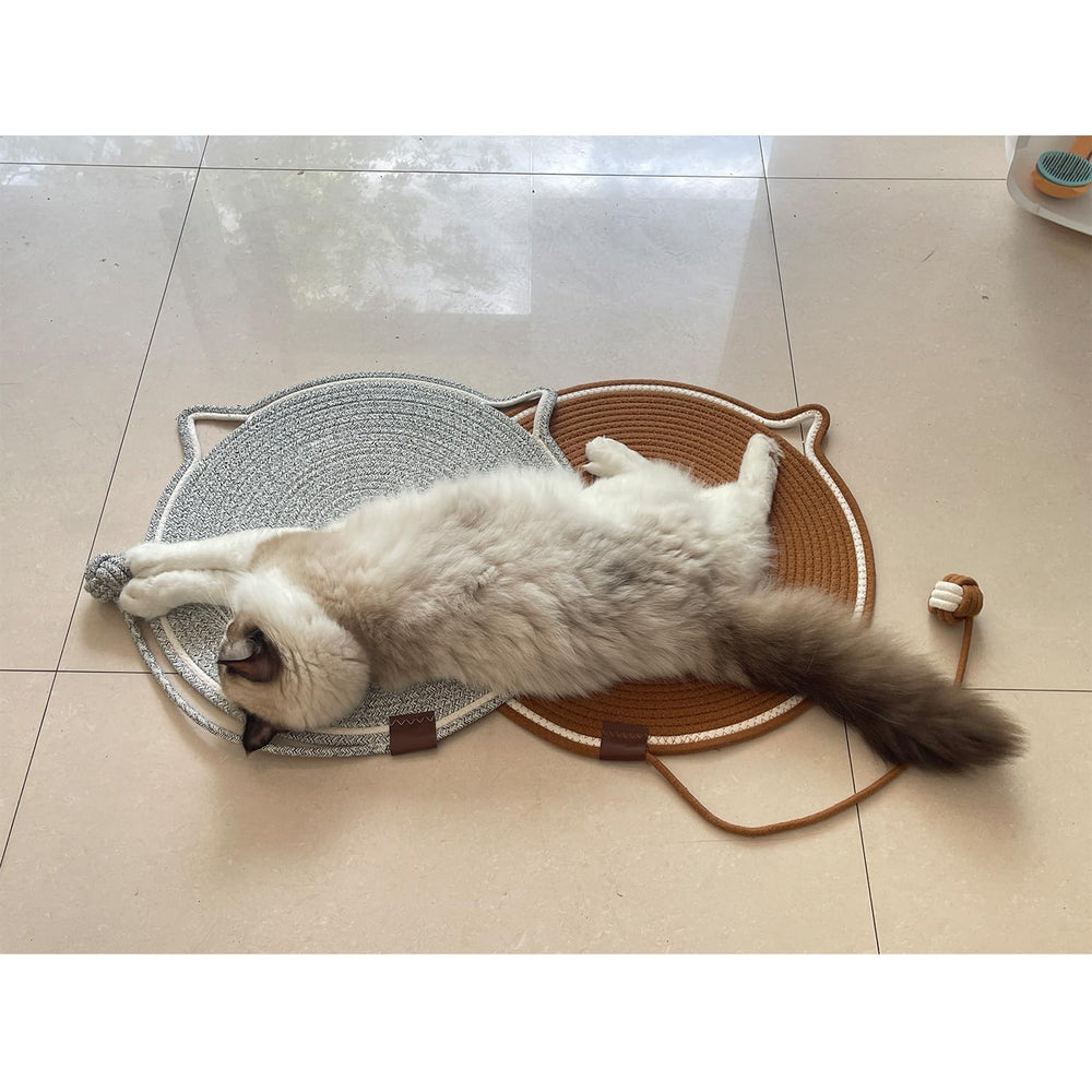 CoveCozy mat includes cat ball toy for interactive play with your cat.