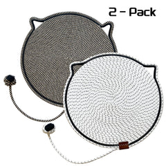Covecozy Cat Scratcher Mat two ears hanging option for versatile placement.
