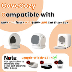 CoveCozy drawstring closure on liner for quick sealing and disposal