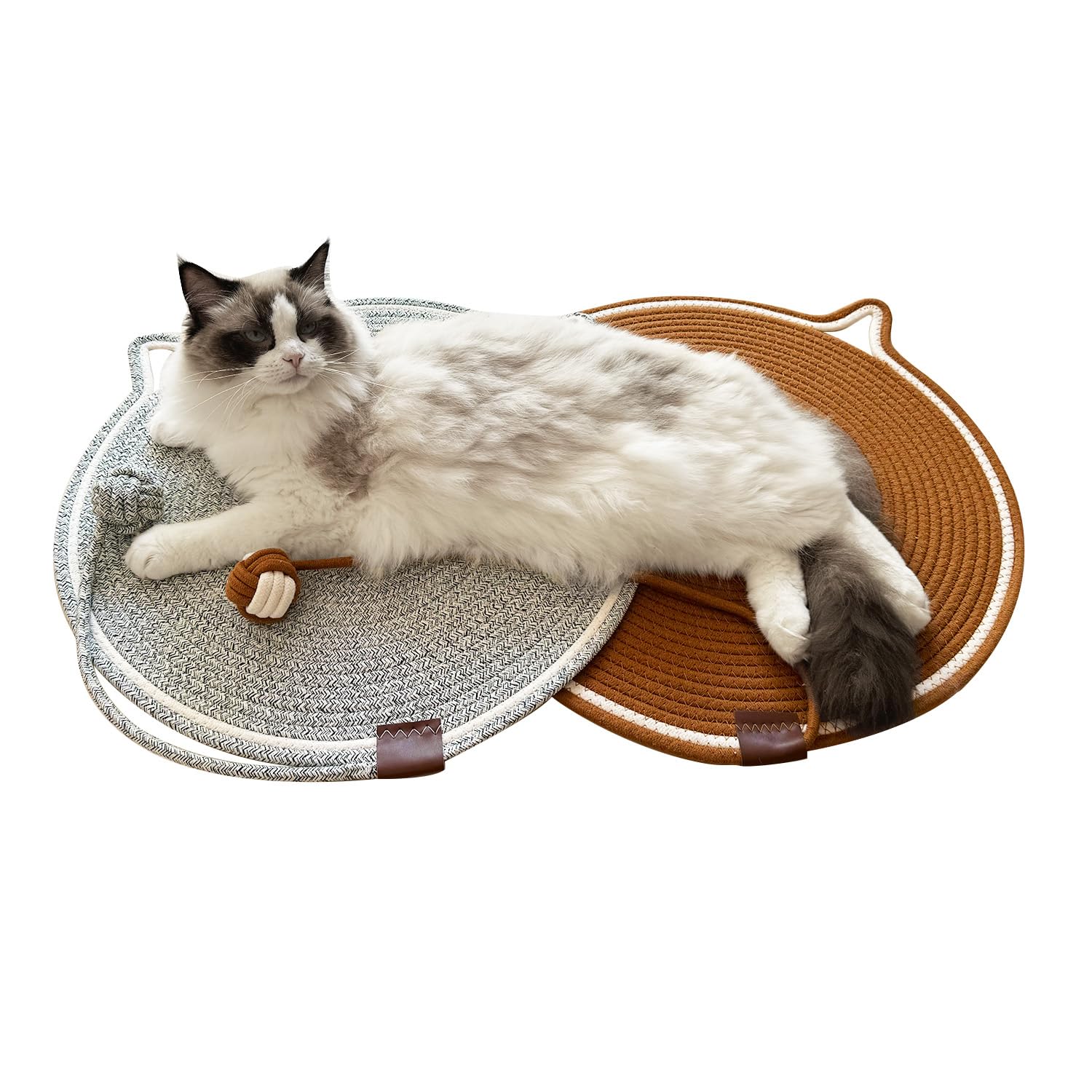 CoveCozy scratching mat with ears for hanging or wall mounting options.