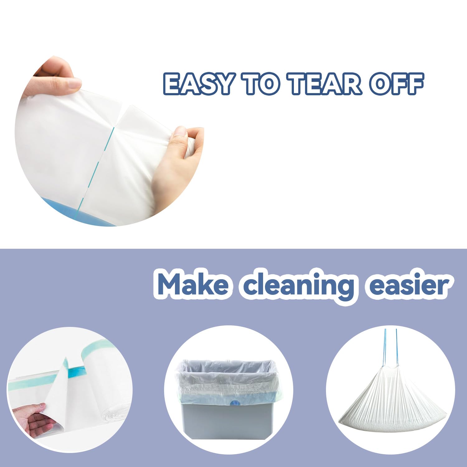 CoveCozy 80-count pack reduces bag changes during busy cleanups.