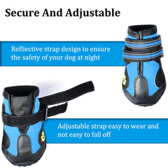 CovertSafe dog boots show adjustable straps for a snug, secure fit.