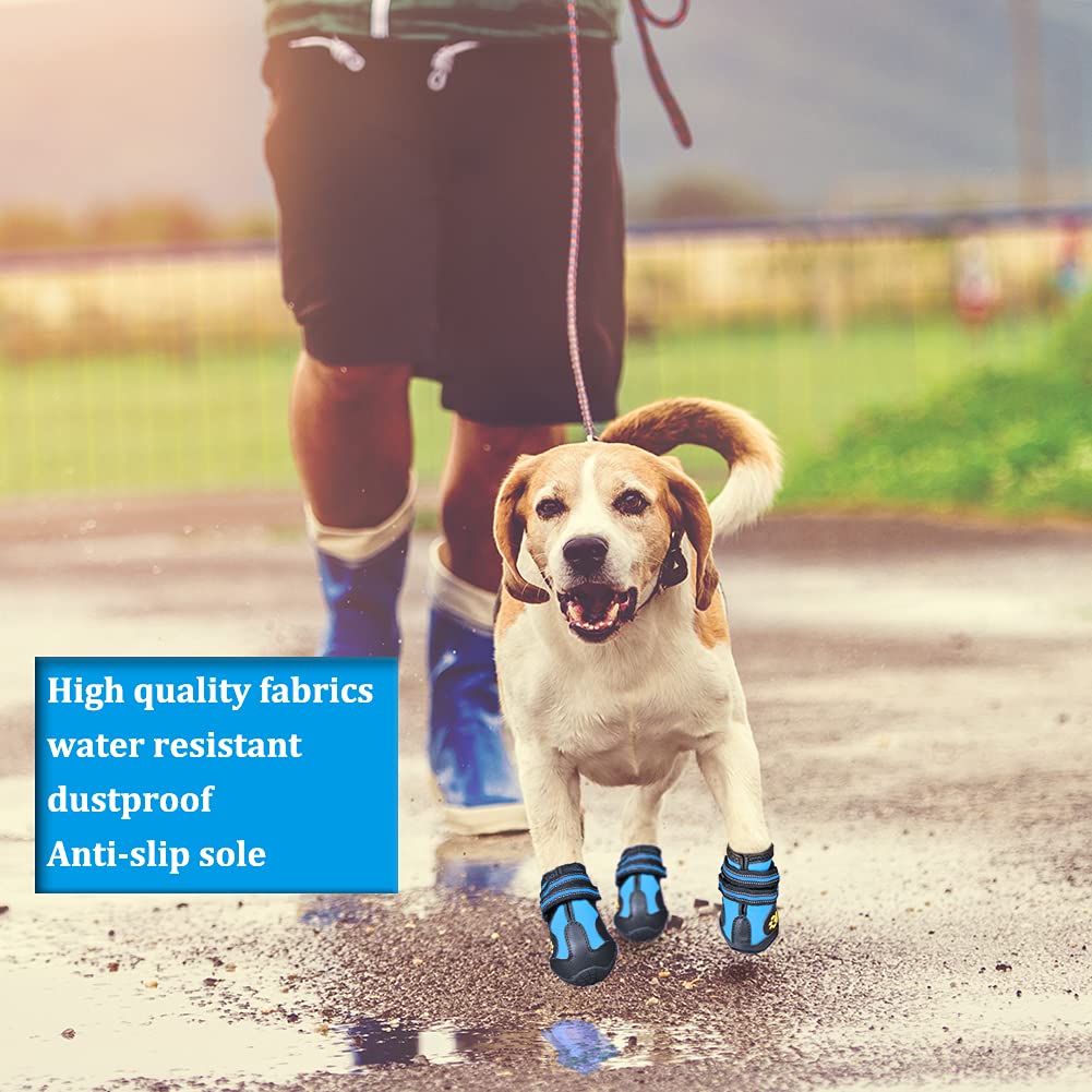 CovertSafe dog boots with night-reflective straps enhance visibility during evening walks.