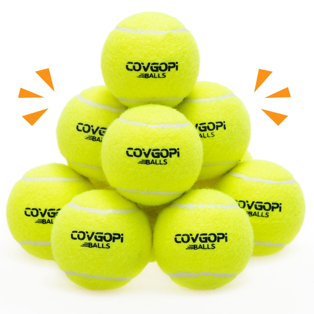 Covgopi dog tennis ball 2.5-inch ready for fetch and training.