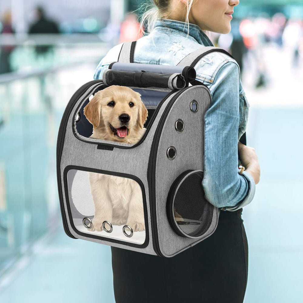 COVONO expandable-pet-carrier-backpack-airflow-ventilation promotes fresh air and pet comfort
