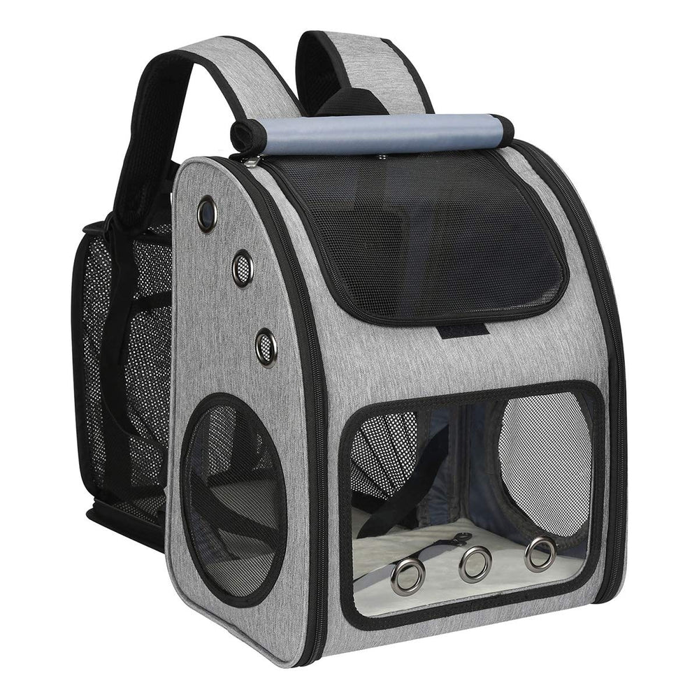 COVONO expandable-pet-carrier-backpack front-entrance for easy loading of cats or small dogs