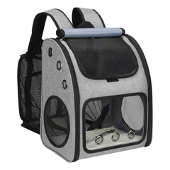 COVONO expandable-pet-carrier-backpack front-entrance for easy loading of cats or small dogs