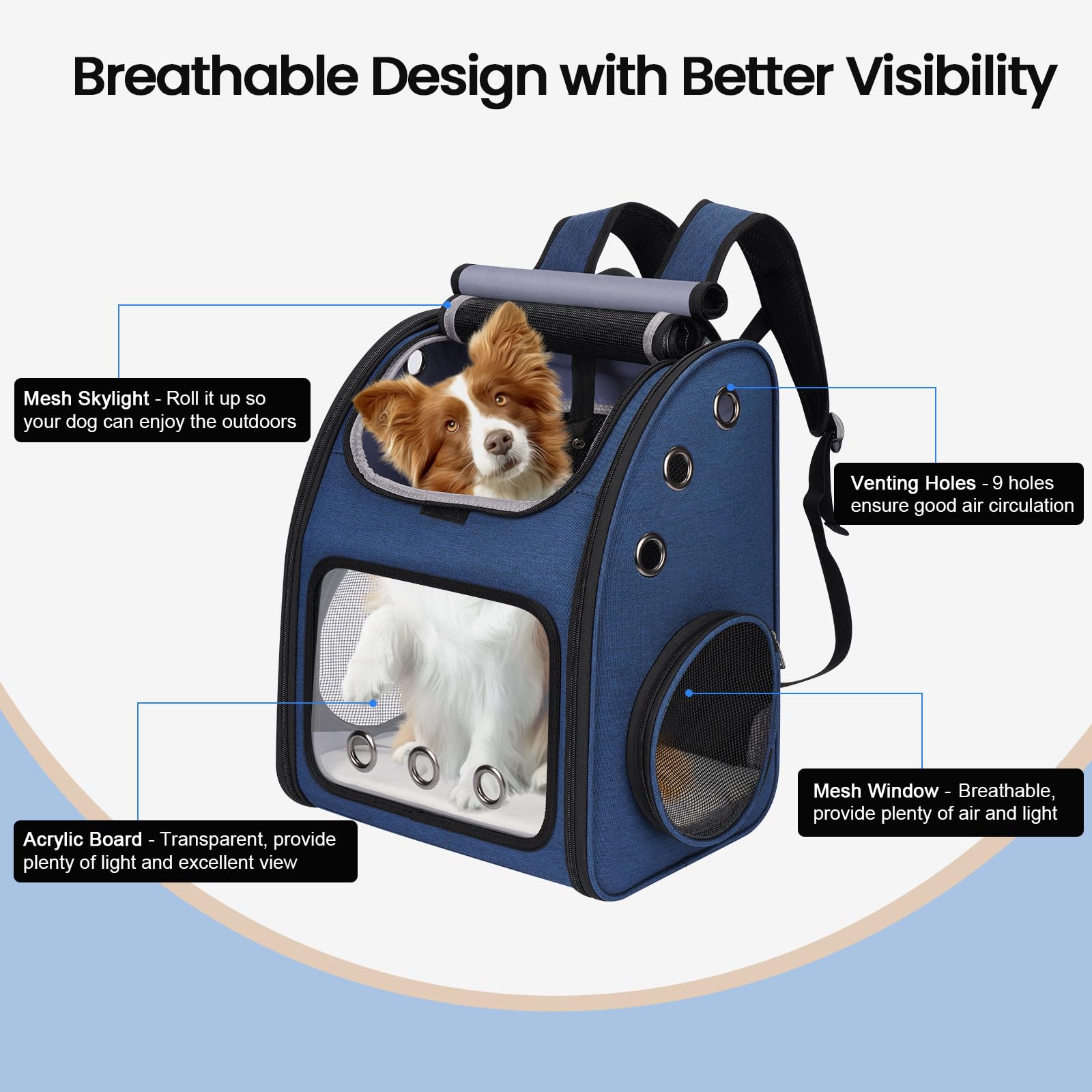 COVONO external dimensions help choose the right fit for your pet
