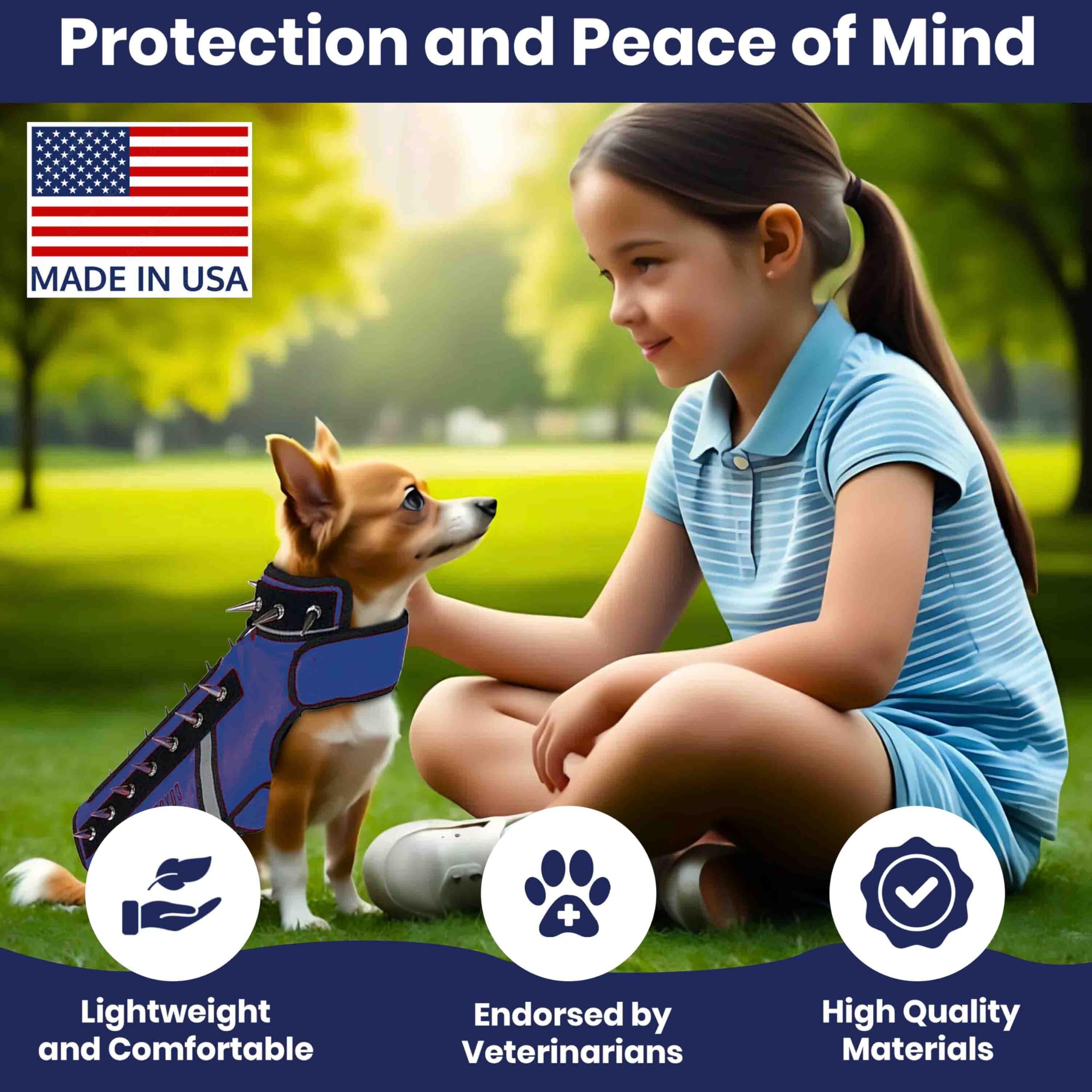 CoyoteVest SpikeVest reflective trim aiding nighttime visibility and safety