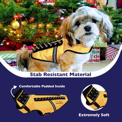 CoyoteVest SpikeVest side view—secure fit with two wide Velcro belts.