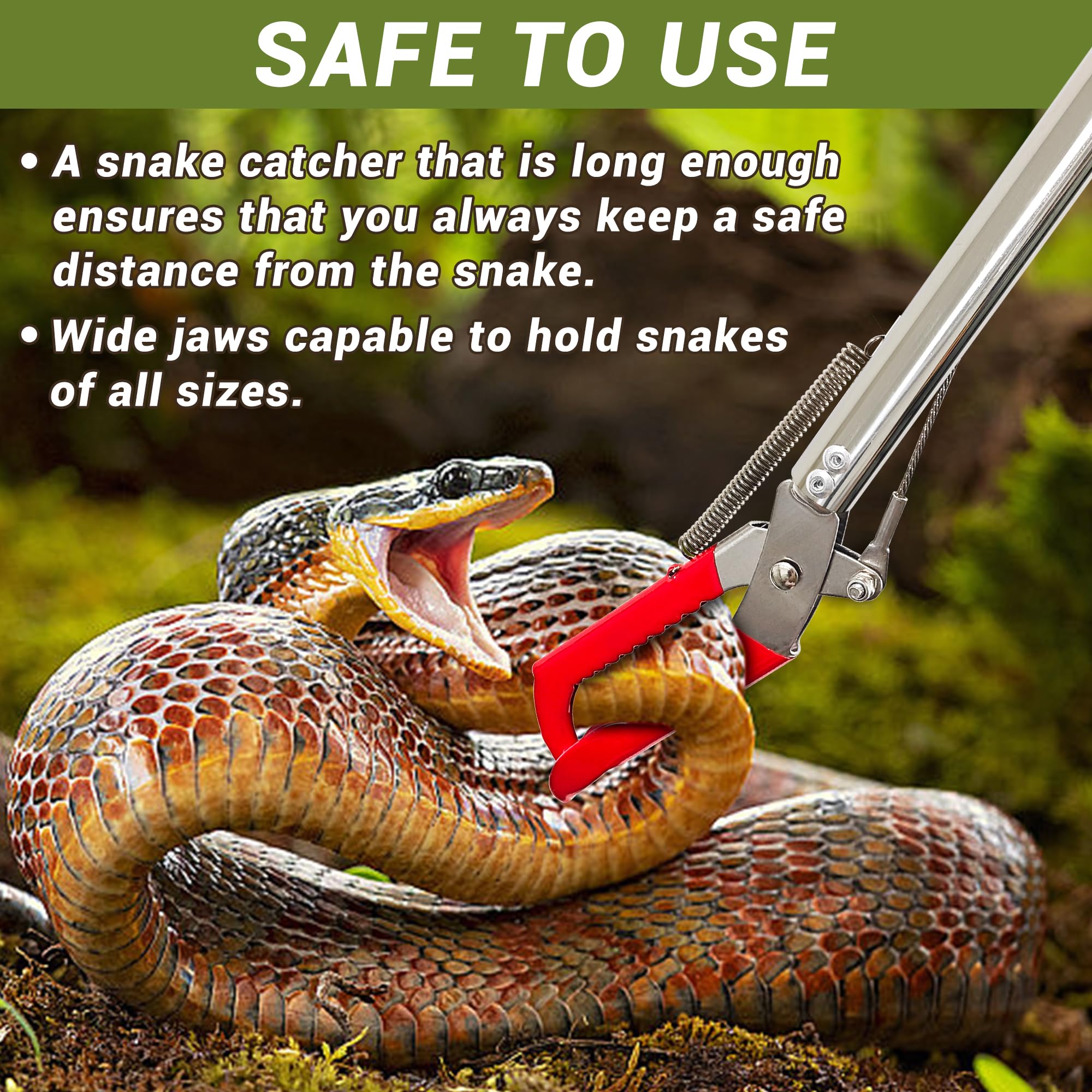 COYXiCE non-slip handle provides comfortable, secure control during catches.