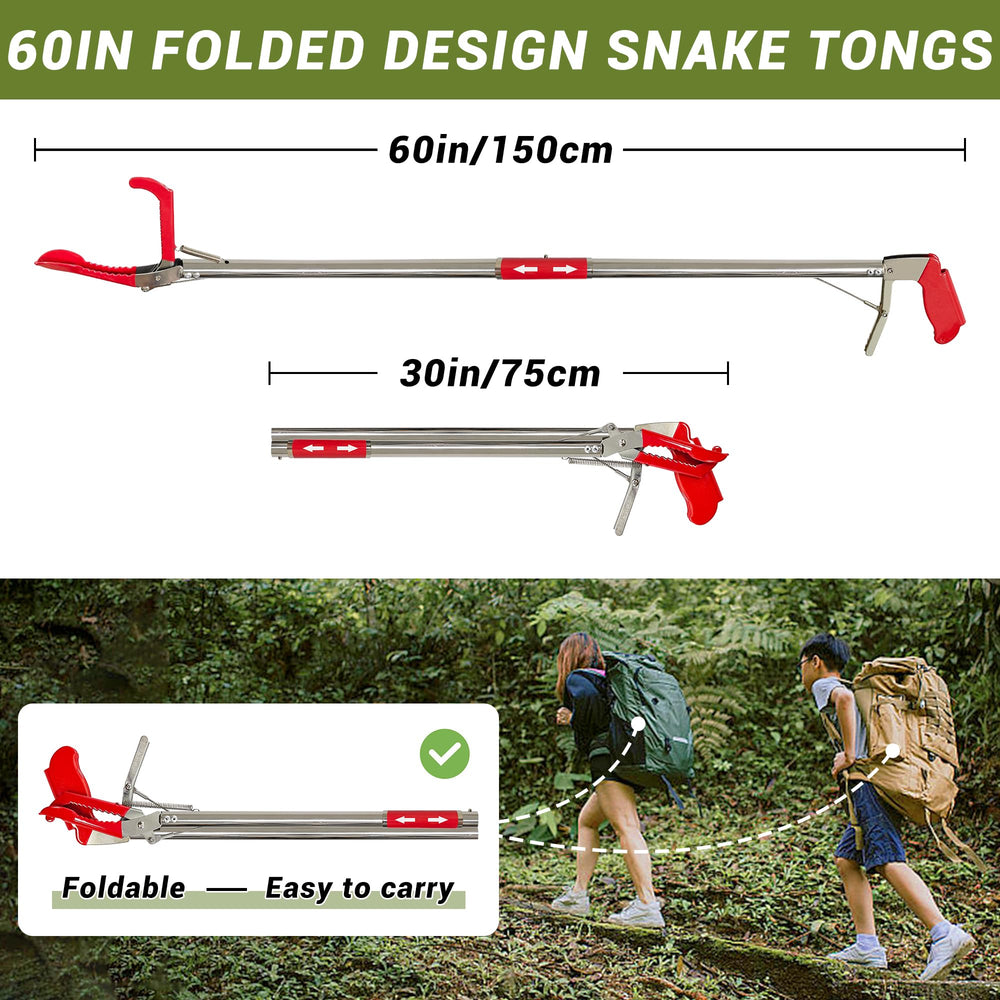 COYXiCE stainless steel snake catcher resists rust for durable outdoor use.