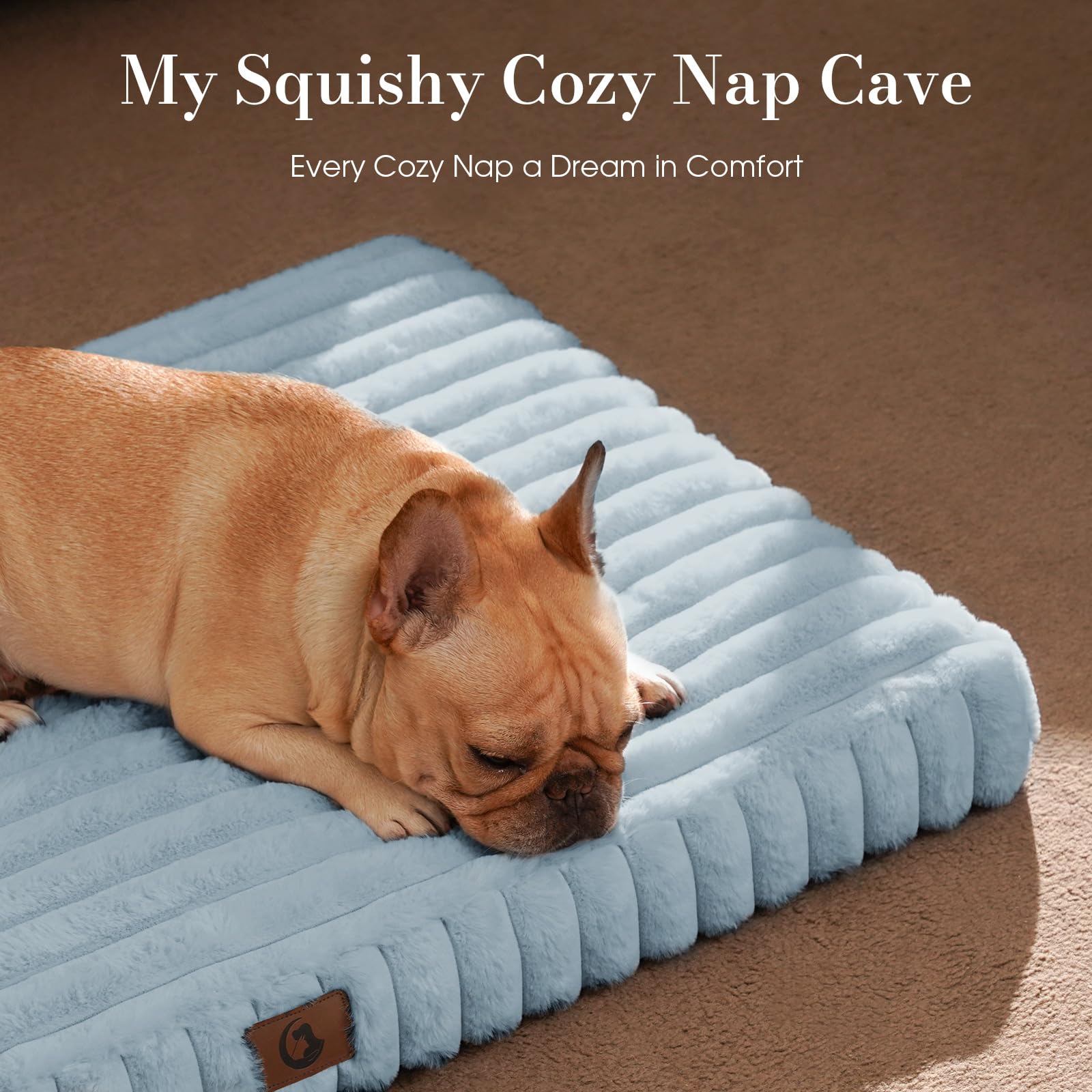 Cozila large dog bed waterproof liner protects foam from spills for easier cleanup