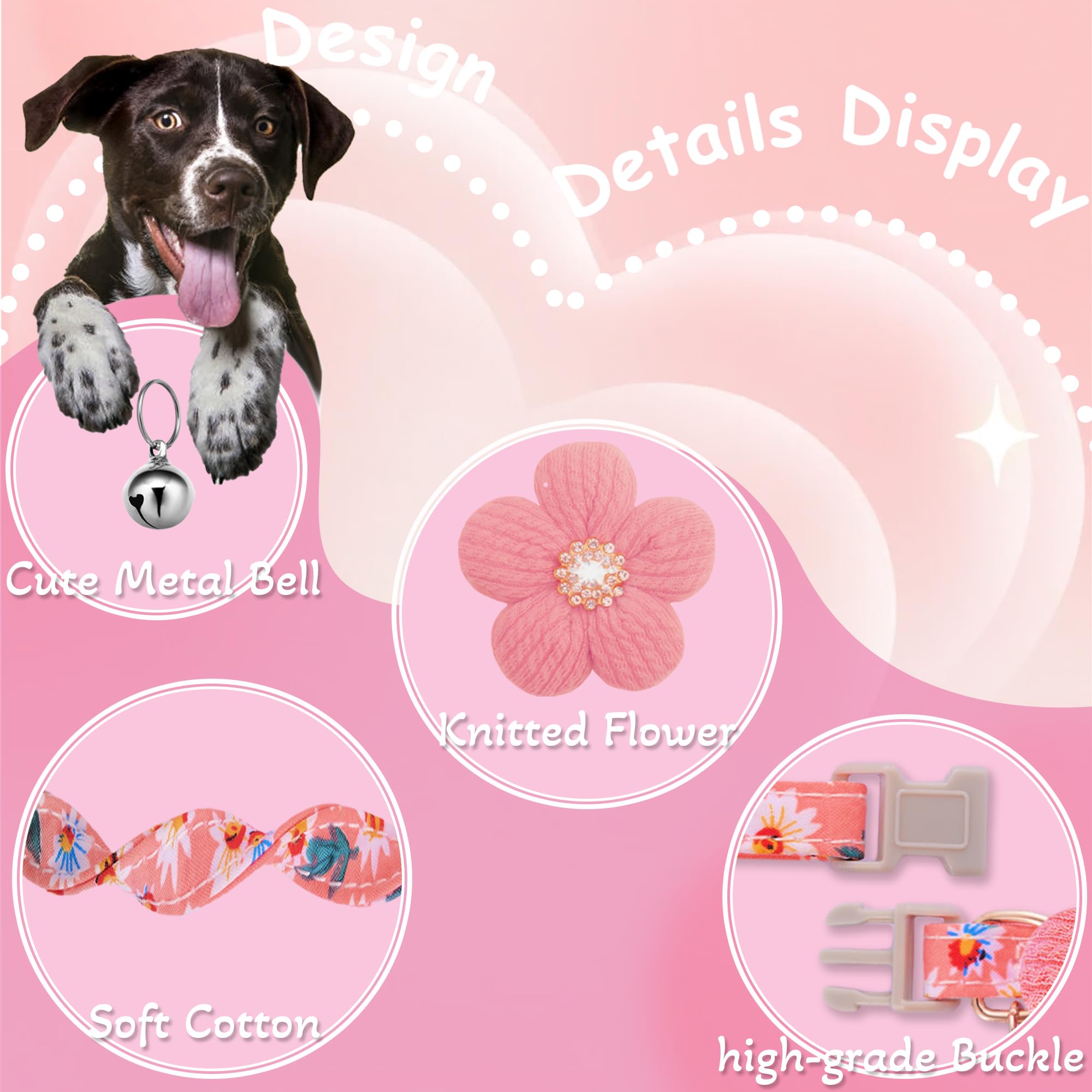 COZIRAE dog collar adjustable roll buckle for a comfy, secure fit.