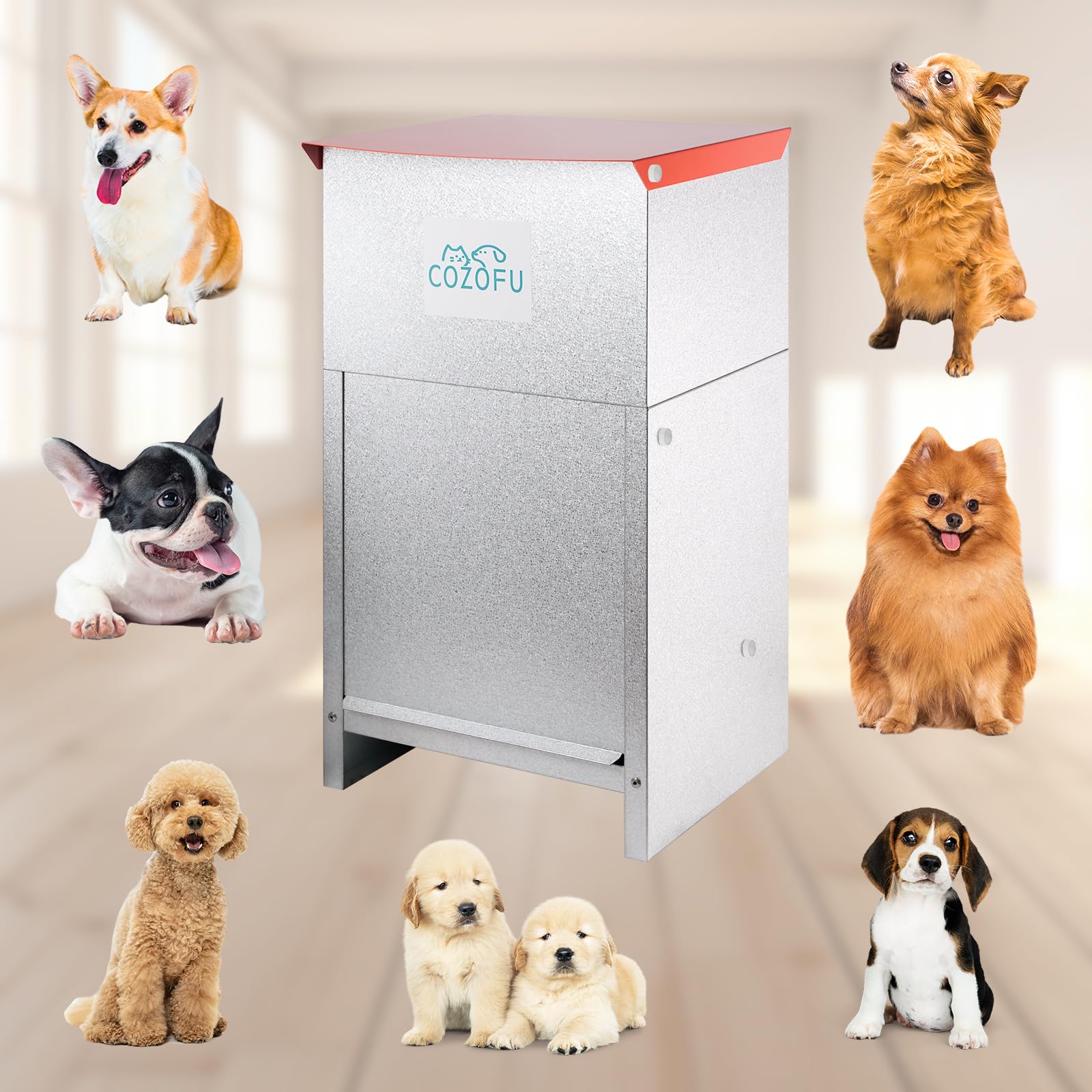 COZOFU dog feeder dog-friendly design supports comfortable feeding sessions