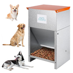 COZOFU dog feeder with magnetic-door closure for easy self-serve meals.