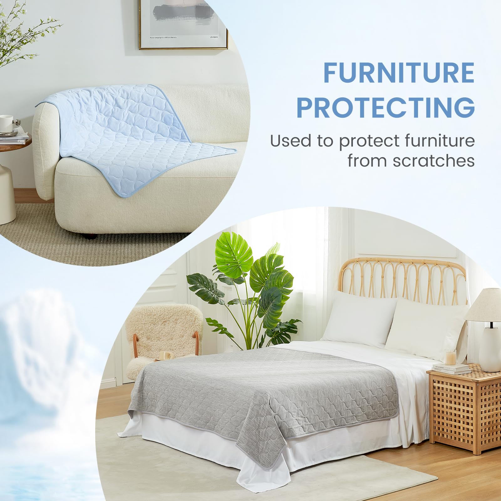 Cozy Bliss reinforced stitching durability shows long-lasting pet mat for active households.