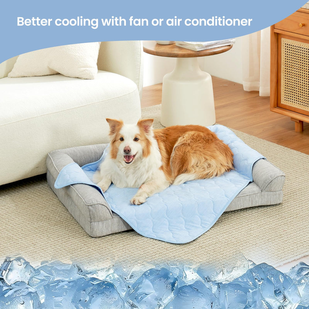 Cozy Bliss smooth breathable surface provides gentle, cooling comfort for pets.
