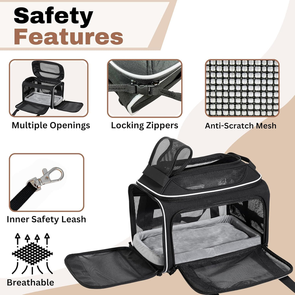 Cozy Cruiser durable wire frame with rolling wheels supports comfortable travel.
