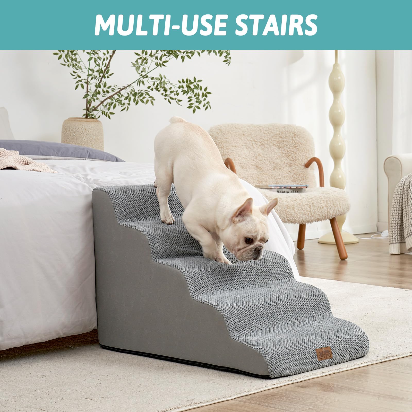 COZY KISS back carry handle makes moving stairs effortless.