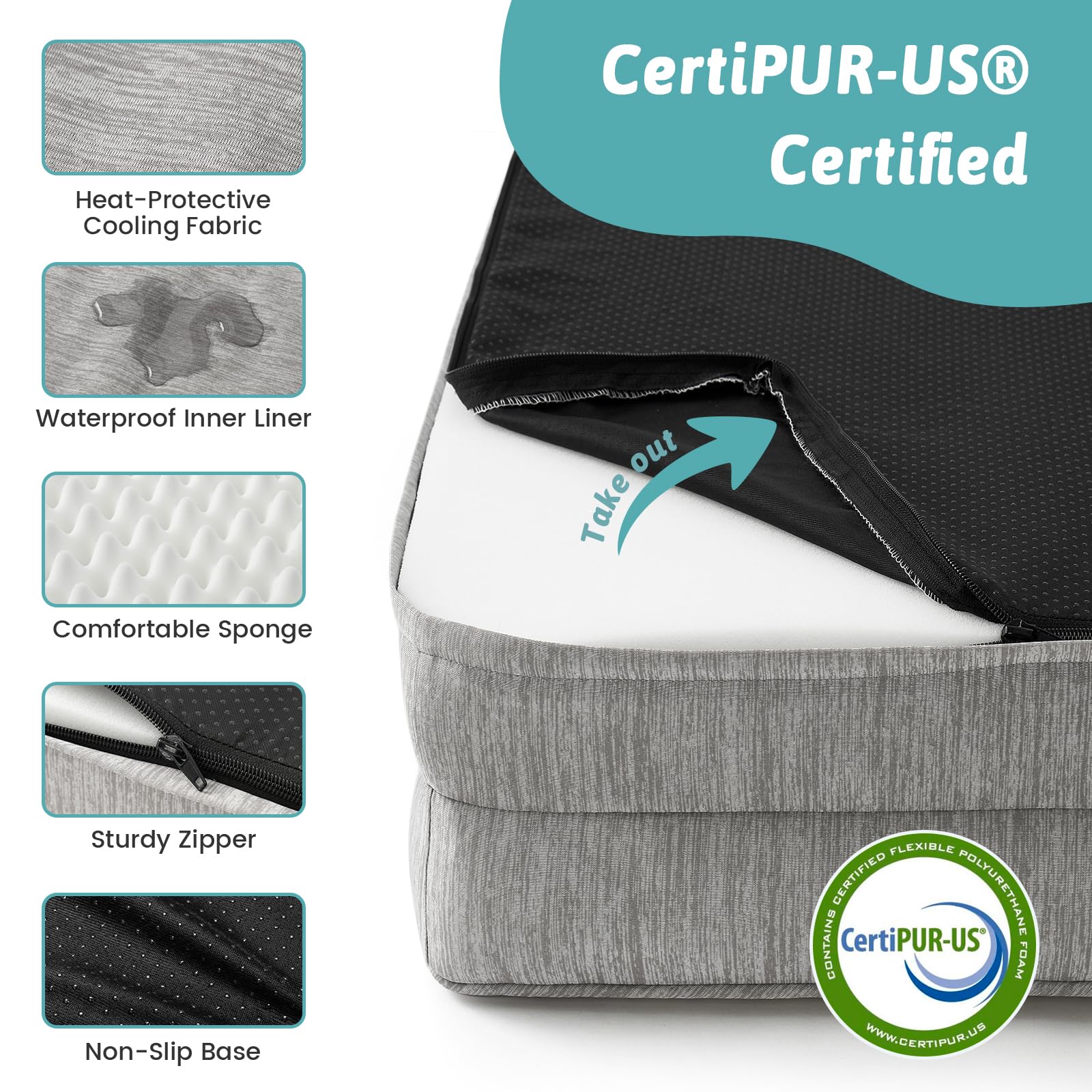 COZY KISS bed in car trunk shows on-the-go comfort.