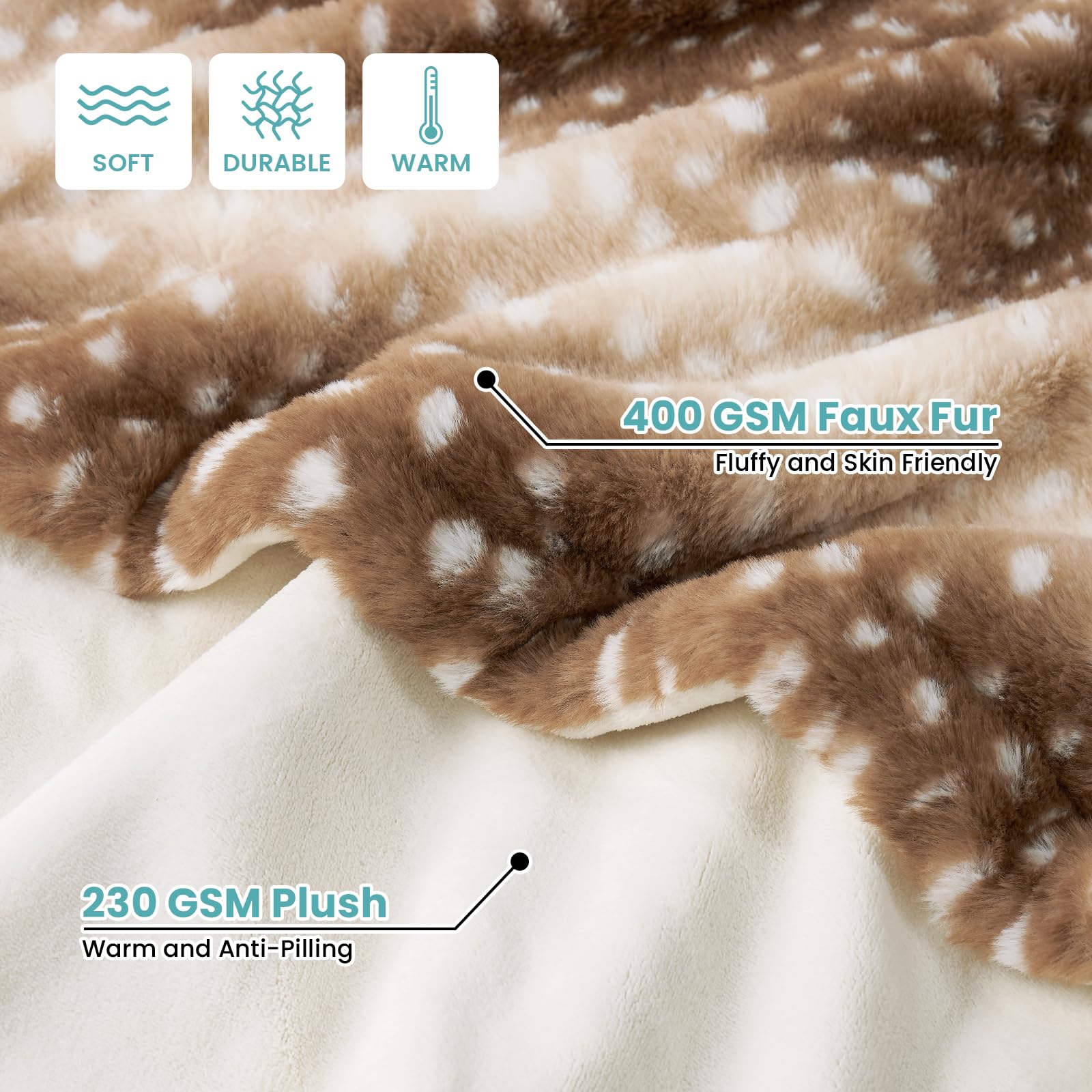 COZY KISS blanket reverse milk velvet side provides breathable skin-friendly comfort