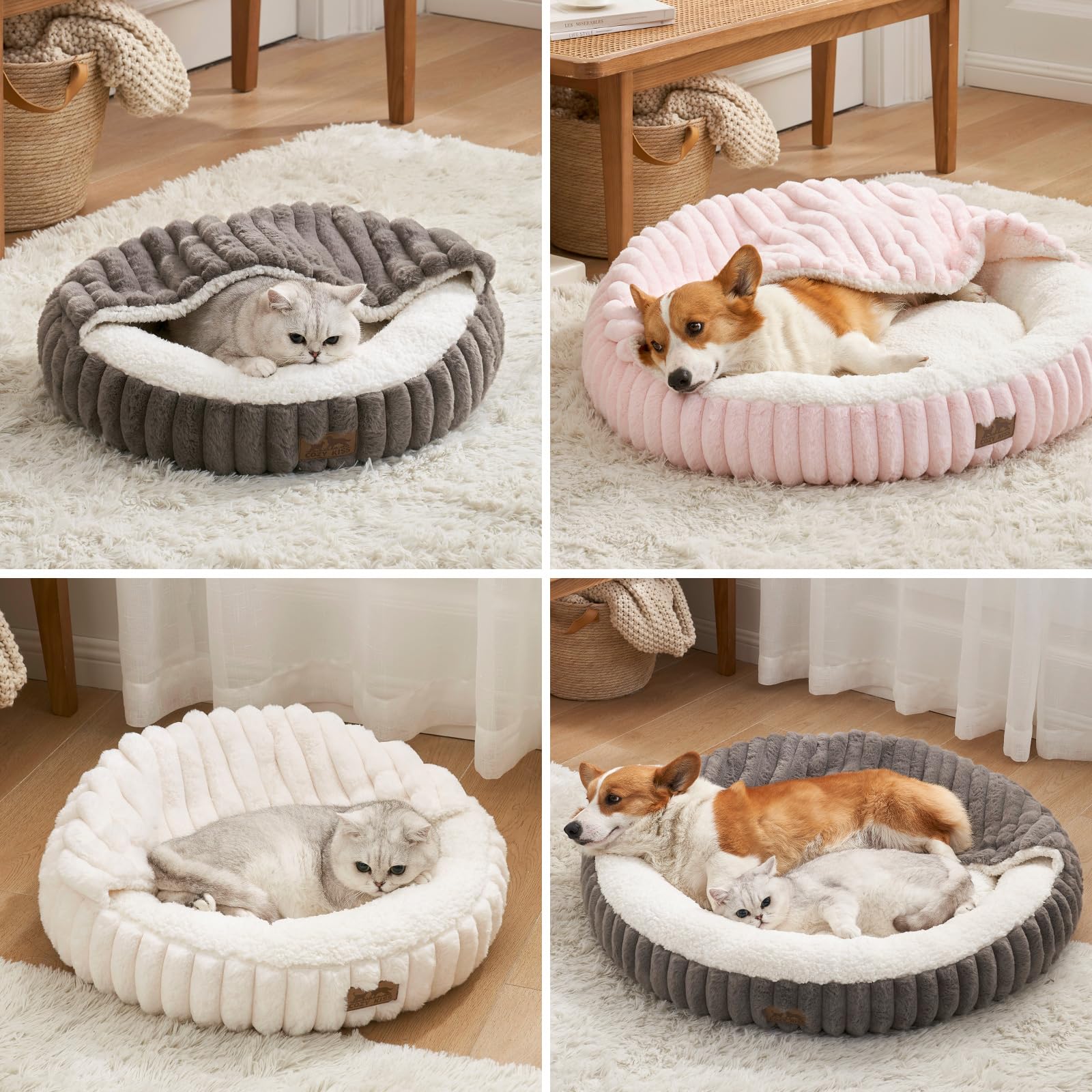 COZY KISS color and size options provide a tailored fit for pets.