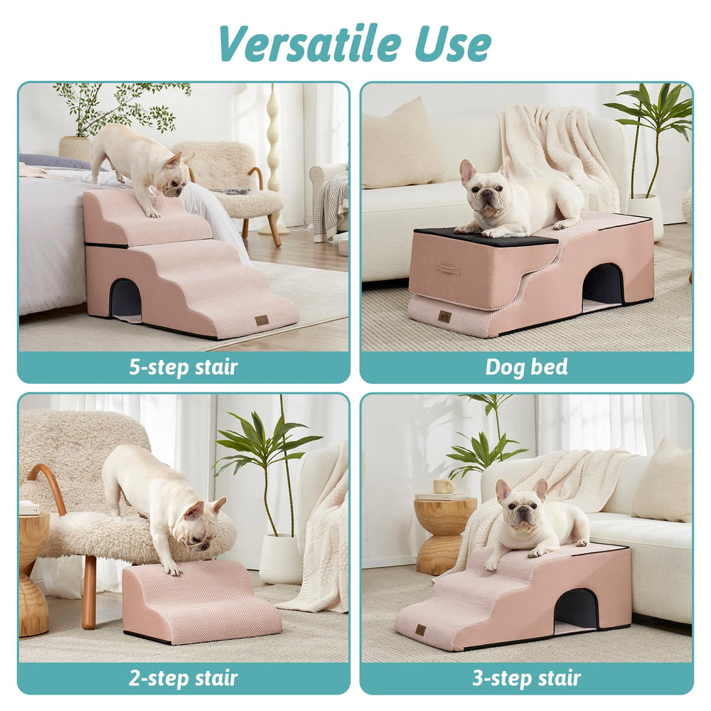 COZY KISS corduroy cover adds grip and a plush feel for pet comfort