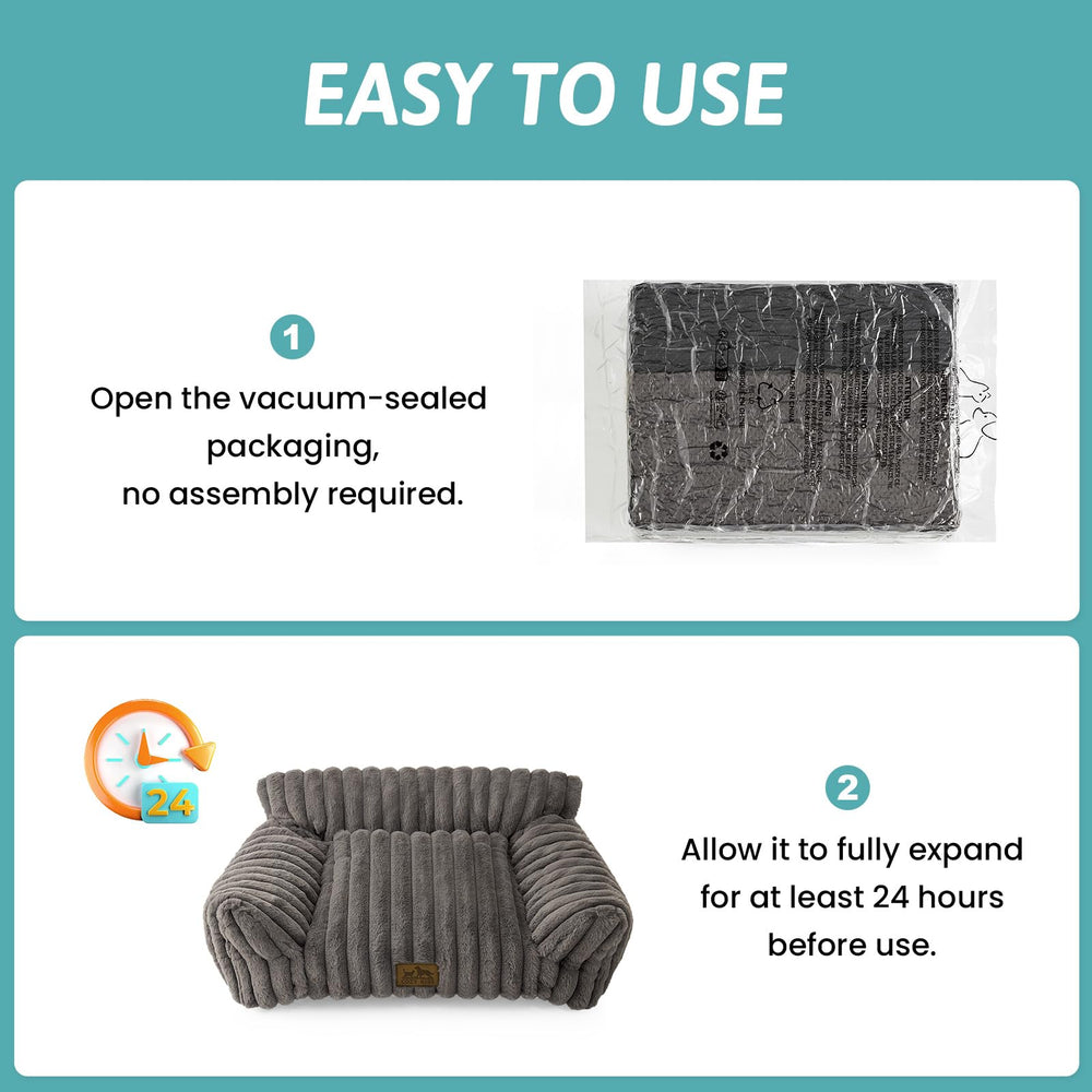 COZY KISS Cat Couch fits small dogs, offering cozy lounging in compact spaces