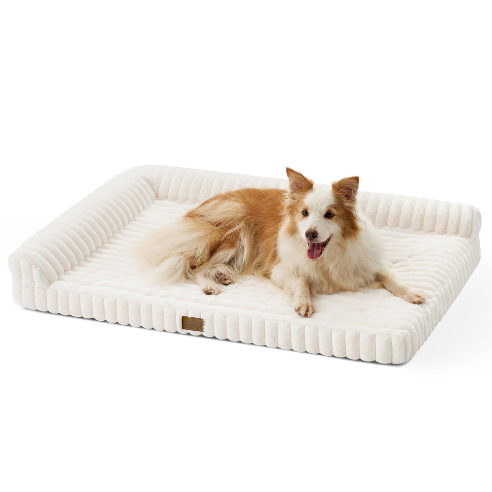 COZY KISS orthopedic foam bed highlights firm support for restful sleep.